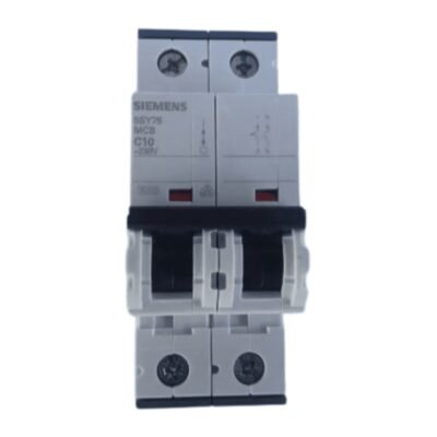 DISJUNTOR 2 POLOS SIEMENS 5SY7510-7 MCB C10 230V C/3PEÇAS