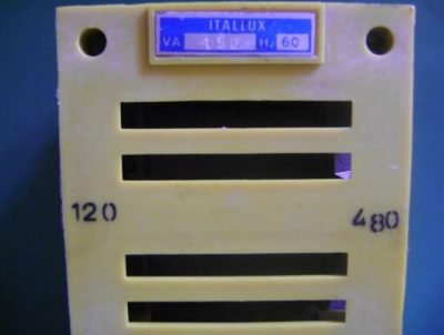 TRANSFORMADOR PARA COMANDO ITALLUX 120/480V 150V.A - Imagem 2