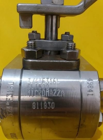 VÁLVULA ESFERA TRIPARTIDA MICROMAZZA Cl1500 3/4'' Sw - Imagem 2