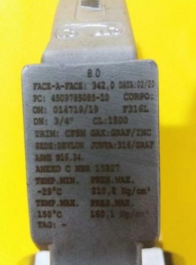 VÁLVULA ESFERA TRIPARTIDA MICROMAZZA Cl1500 3/4'' Sw - Imagem 3