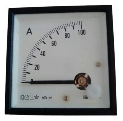 AMPERÍMETRO PAINEL ANALÓGICO 0 A 100A 72x72mm ENGRO - Imagem 2