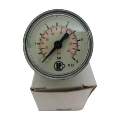 MANÔMETRO HORIZONTAL ESCALA 0-10 BAR 140 PSI
