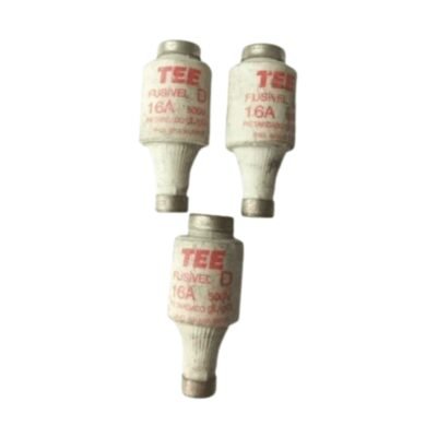 FUSÍVEL DIAZED RETARDADO 16A 500V GL/GG KIT 3 UN