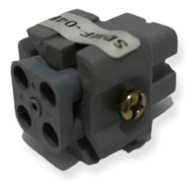 MIOLO CONECTOR STECK FÊMEA CARCAÇA 4 POLOS 10A 250V SDMF-04P