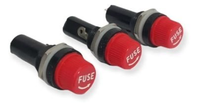 PORTA FUSÍVEL METALTEX 125V 15A/ 250V 10A KIT 3 UN - Imagem 2