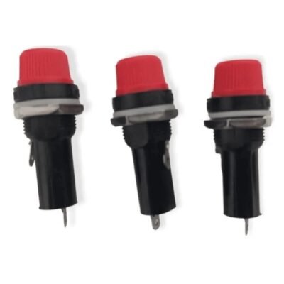 PORTA FUSÍVEL METALTEX 125V 15A/ 250V 10A KIT 3 UN