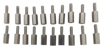 ESPAÇADOR HEXAGONAL RS MACHO-FÊMEA 3/16 M3x10MM KIT 20 UN. - Imagem 2