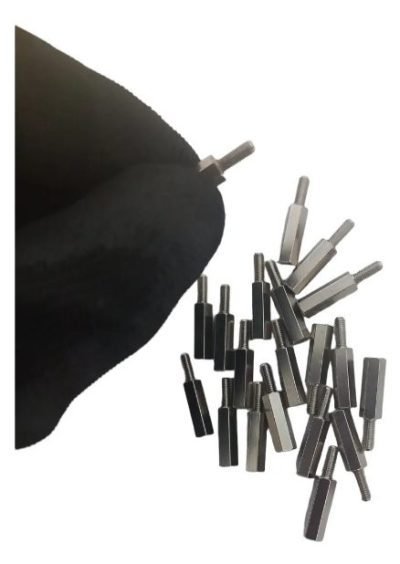 ESPAÇADOR HEXAGONAL RS MACHO-FÊMEA M3x15MM KIT 20UN - Imagem 2