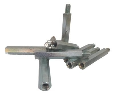 ESPAÇADOR HEXAGONAL MACHO-FÊMEA M6x50MM AÇO GALVAN KIT 10 UN - Imagem 2