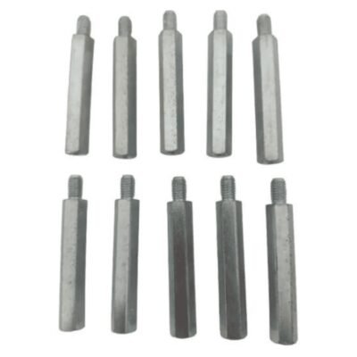 ESPAÇADOR HEXAGONAL MACHO-FÊMEA M6x50MM AÇO GALVAN KIT 10 UN