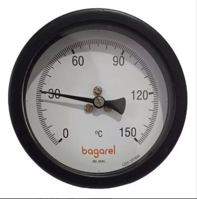 TERMÔMETRO BIMETÁLICO DIAl BAGAREL 0 A 150°c 110MM - Imagem 2