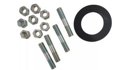 KIT JUNTA BORRACHA 2,1/2'' 4 PARAFUSO AÇO PRISSIONEIRO M16 - Imagem 2