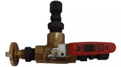 VÁLVULA ESFERA EM T 3 VIAS 1/2'' BRONZE TOYO + CONEXÕES - Imagem 2