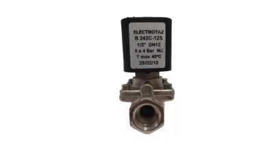 VÁLVULA SOLENÓIDE ELECTRO TAZ  1/2'' 0 A 4 BAR 220V B242C-12S - Imagem 2