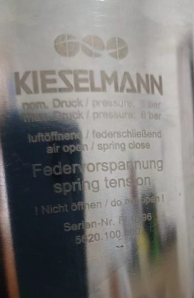 VÁLVULA DE SEDE (ASSENTO) DUPLA KIESELMANN EPDM - Imagem 5