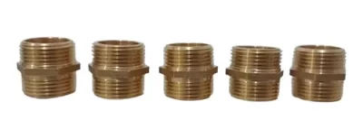CONEXÃO NIPLE LATÃO MACHO 3/4 KIT 05 UNIDADES - Imagem 3