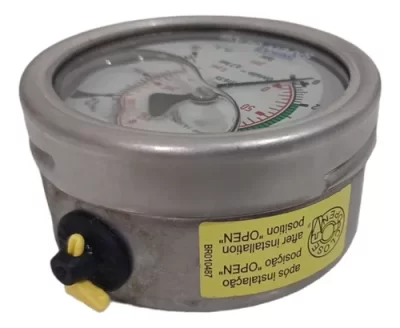 MANOMÊTRO PRESSÃO WIKA GLICERINA 63MM 16 BAR 230 PSI - Imagem 3