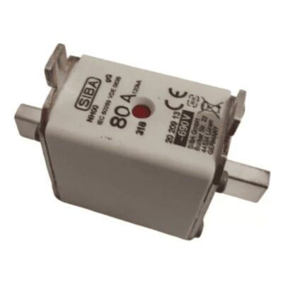 FUSÍVEL ULTRA RÁPIDO SIBA NH00 GG 80A 690V