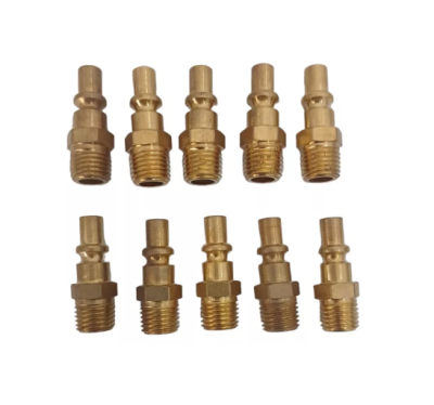 PINO ADAPTADOR ENGATE RÁPIDO MACHO ROSCA 1/4 KIT 10 UNIDADES