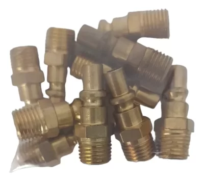 PINO ADAPTADOR ENGATE RÁPIDO MACHO ROSCA 1/4 KIT 10 UNIDADES - Imagem 2