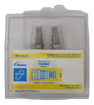 FILTRO EM LINHA SATURN NORDSON MALHA 100 MESH 1123662 5UN - Imagem 3
