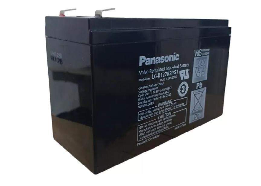 BATERIA PANASONIC LC-R127R2PG1 12V 7,2A/20HR - Proativo Parts