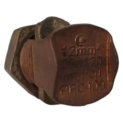 CONECTOR SPLIT BOLT PARAFUSO FENDIDO BIMETÁLICO 12MM PFC409 - Imagem 2