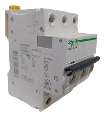 DISJUNTOR TRIPOLAR SCHNEIDER IC60H B 20A A9F83320