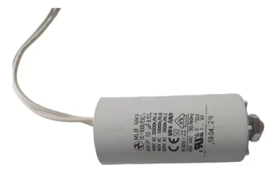 CAPACITOR PPM MLB MPK 10UF 400/450VAC E5X70MM M8 - Imagem 2