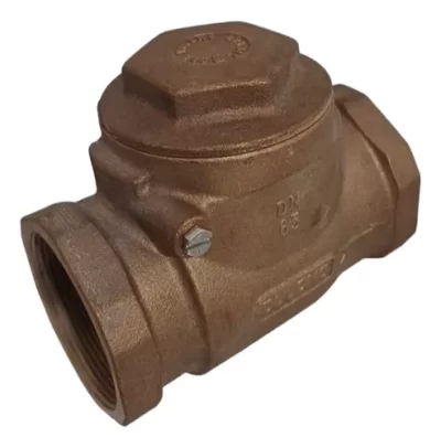 VÁLVULA RETENÇÃO HORIZONTAL PORTINHOLA DULONG 2.1/2'' BRONZE - Imagem 4