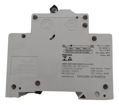 DISJUNTOR BIPOLAR EATON 10A 400V BFAZ4-B10/2 - Imagem 4