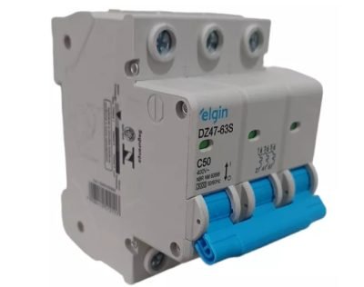 Disjuntor Tripolar Termomagnético Elgin Dz47-635 50a C50 Adicionar aos favoritos