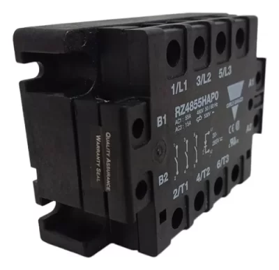 RELÉ ESTADO SÓLIDO CARLO GAVAZZI 55A RZ4855HAP0 ZS 55A - Imagem 2