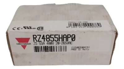 RELÉ ESTADO SÓLIDO CARLO GAVAZZI 55A RZ4855HAP0 ZS 55A - Imagem 5