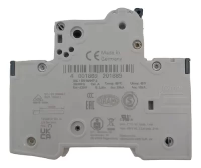 DISJUNTOR SIEMENS 5SY4510-5 10A 230V CURVA A 1P+N - Imagem 4