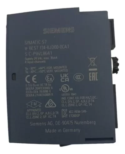 MÓDULO ENTRADA SIEMENS SIMATIC ET 200SP 6ES7 134-6JD00-0CA1 - Imagem 4