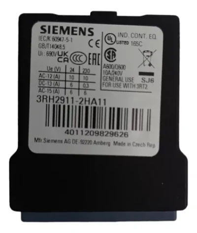 BLOCO DE CONTATO AUXILIAR FRONTAL SIEMENS 3RH2911-2HA11 - Imagem 3