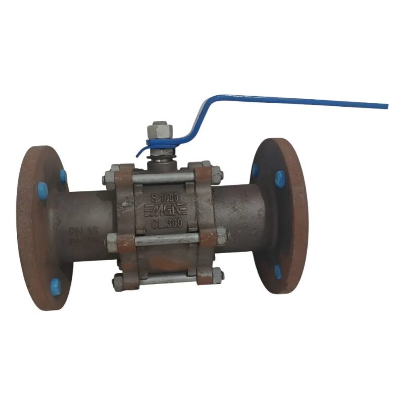 VÁLVULA ESFERA TRIPARTIDA FLANG MGA 2,1/2'' PN16 DN65 300LBS