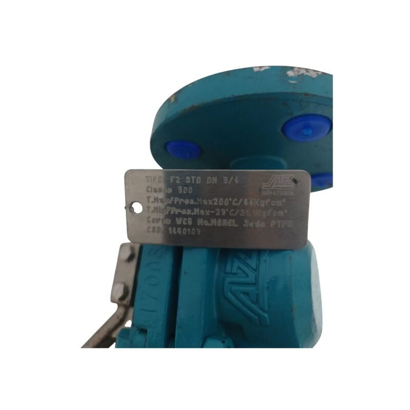 VÁLVULA MACHO 3/4'' FLANGE A216 WCB ANSI 300 AZ ARMATUREN - Imagem 3