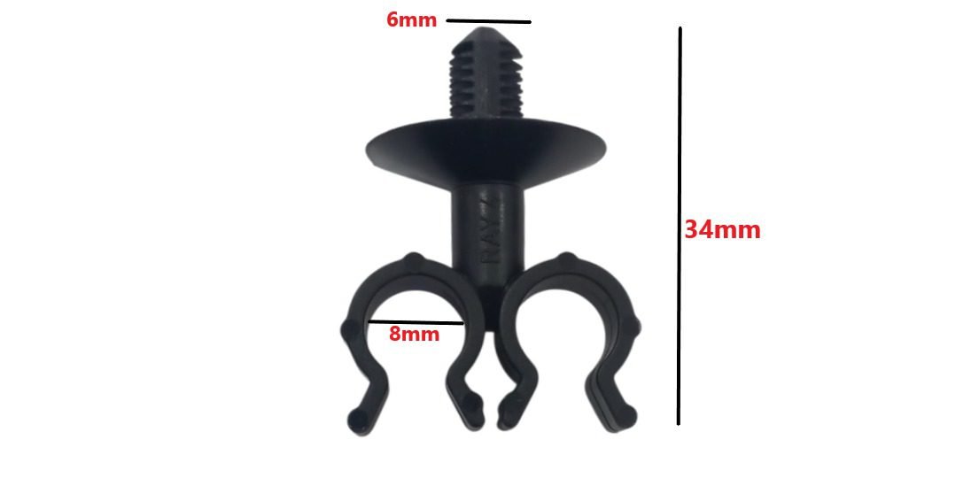 ABRAÇADEIRA DE ENCAIXE CABOS E TUBOS 8MM SKF KIT 10 UN - Imagem 5
