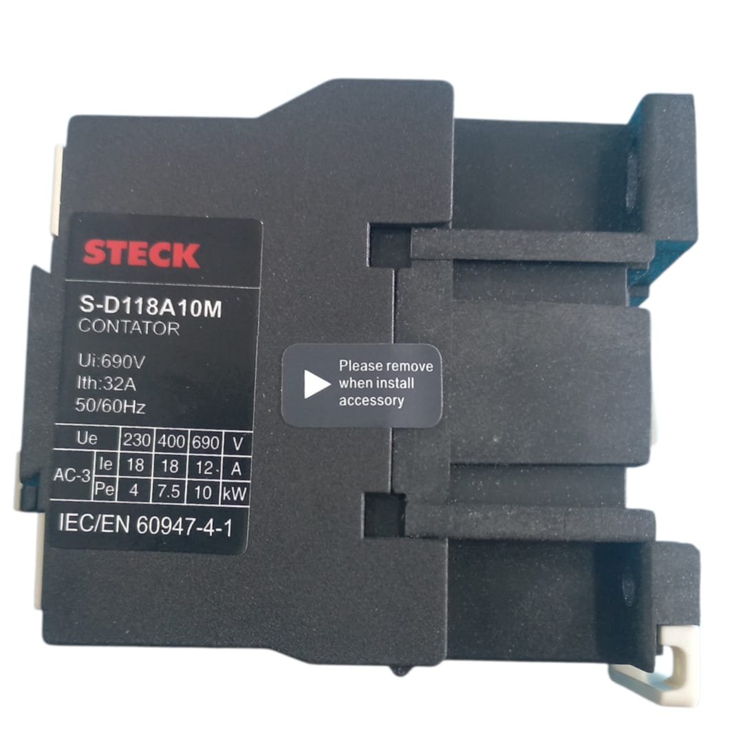 CONTATOR DE POTÊNCIA 3P+1NA STECK 220VCA S-D118A10M 220 VCA - Imagem 2