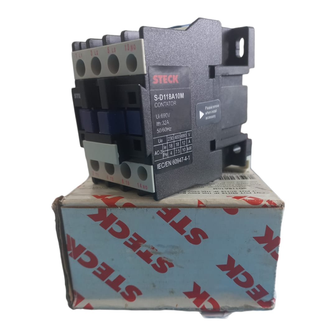 CONTATOR DE POTÊNCIA 3P+1NA STECK 220VCA S-D118A10M 220 VCA - Imagem 5