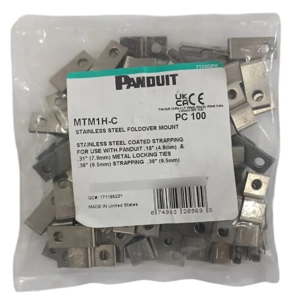 SUPORTE DE AMARRAÇÃO PANDUIT MTM1H-C AÇO INOX - Imagem 3