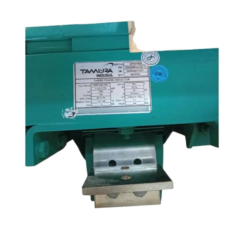 INDUTOR TRIFÁSICO REFRIGERADO A ÁGUA 1060A TAMURA - Imagem 2